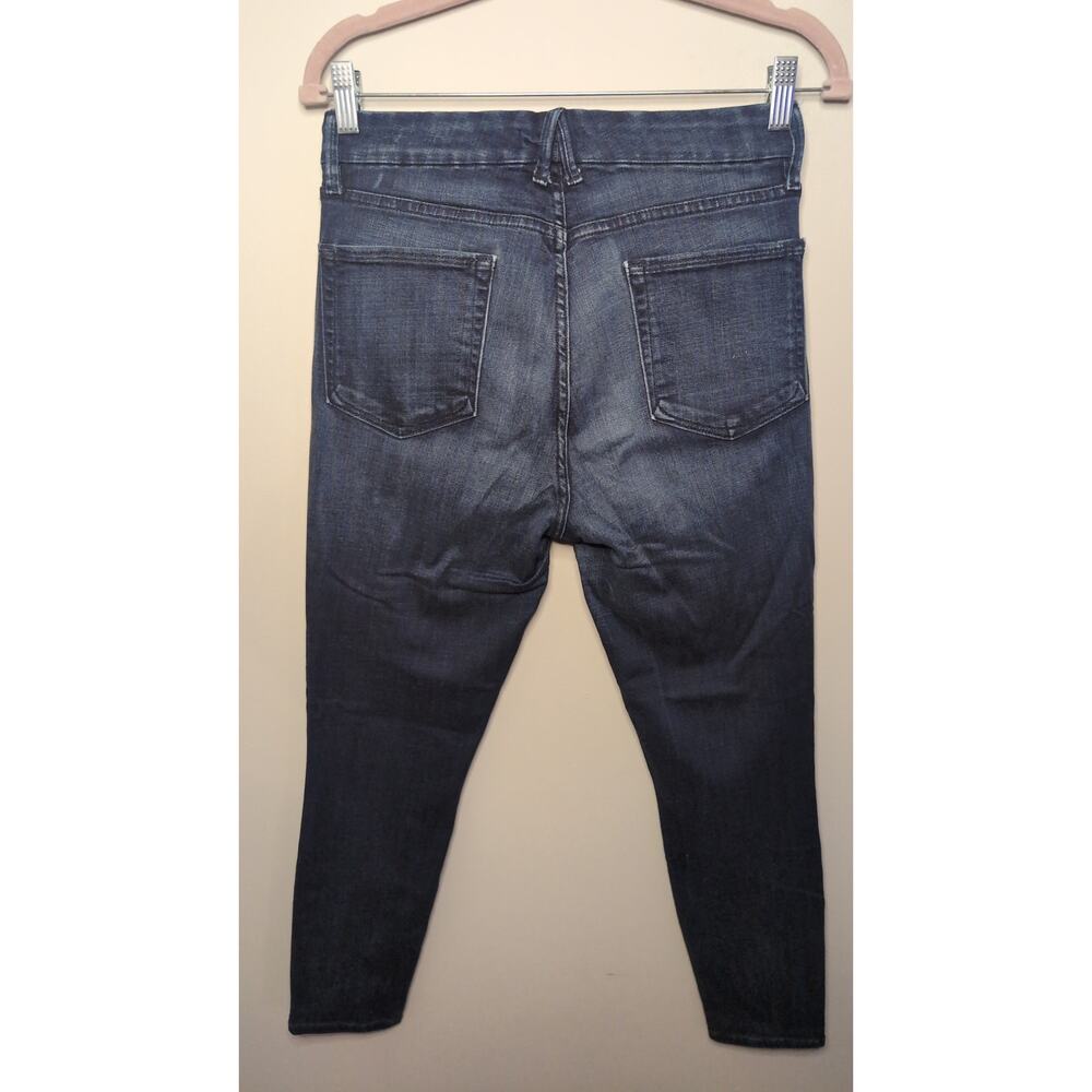 Good American Good Waist Crop Jeans Size 8 29 Dark Wash High Rise Slim - Picture 3 of 4